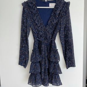 Long sleeve ruffle dress